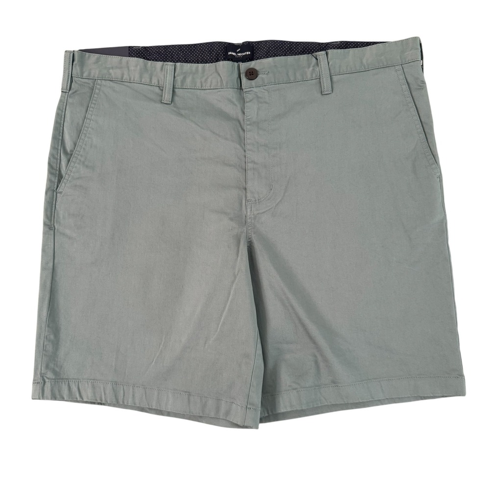 Daniel Hechter 40x8.5 Sage Green Stretch Cotton Lyocell Men's Chino Shorts NWT